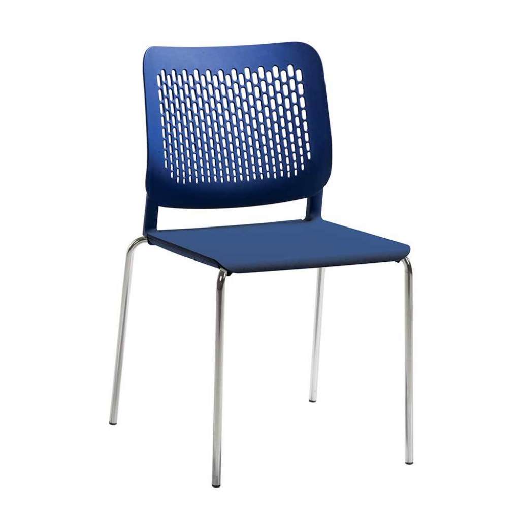 Stapelstuhl in Blau 85 cm hoch
