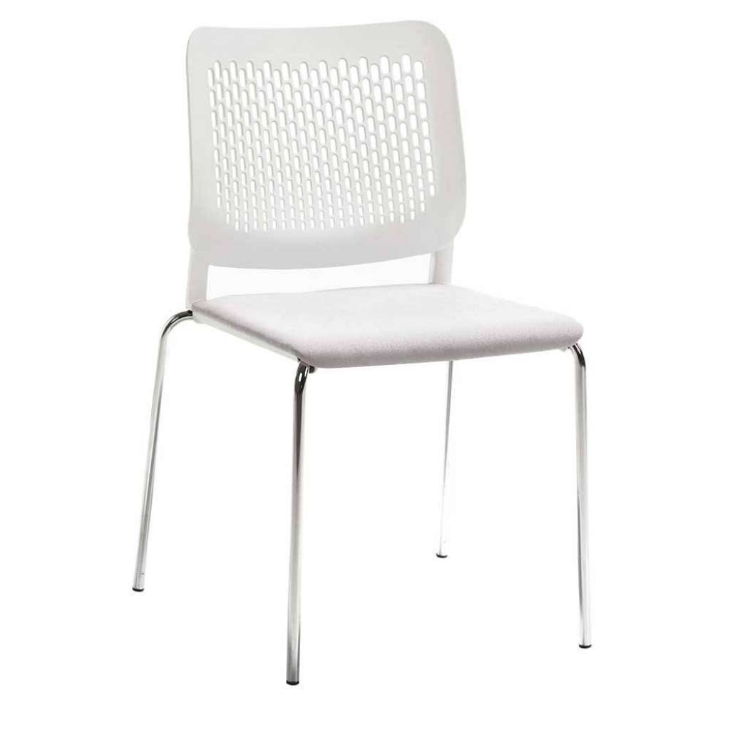 Küchenstuhl aus Kunststoff Weiß