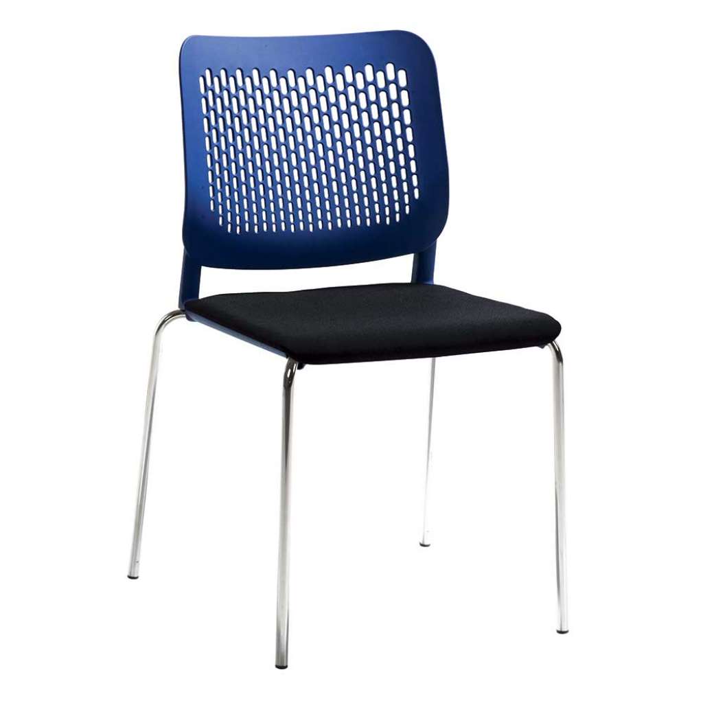Stapelstuhl in Blau und Anthrazit Made in Germany