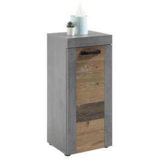 SEITENSCHRANK Anthrazit, Eichefarben
