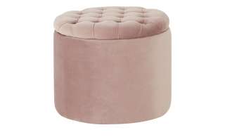 Hocker mit Stauraum  Felicita ¦ grau ¦ Maße (cm): H: 45 Ø: 55 Polstermöbel > Hocker - Höffner