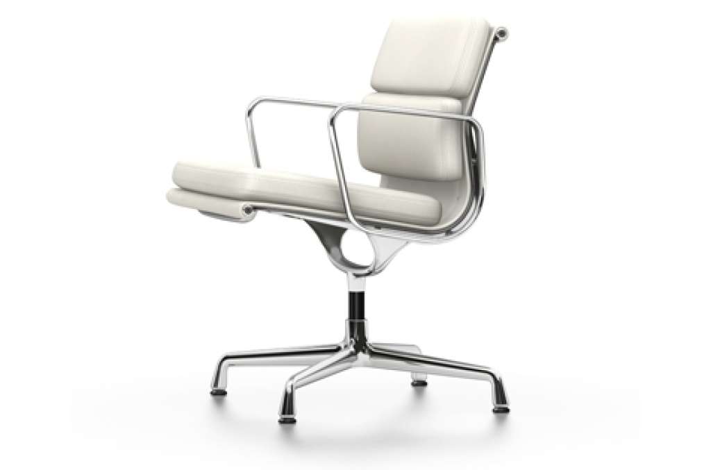 Vitra - EA 208 Soft Pad Chair - Vitra Leder 72 snow - indoor