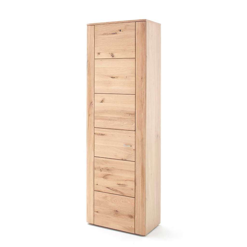 Massivholz Hochschrank in Eiche Bianco massiv geölt 200 cm hoch