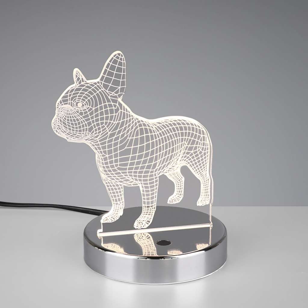 home24 LED-Tischleuchte Dog