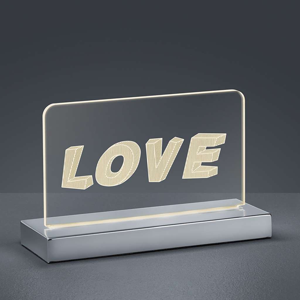 home24 LED-Tischleuchte Love