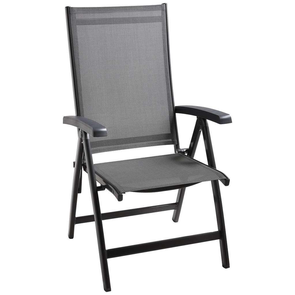 GARTENKLAPPSESSEL Aluminium Grau, Silberfarben