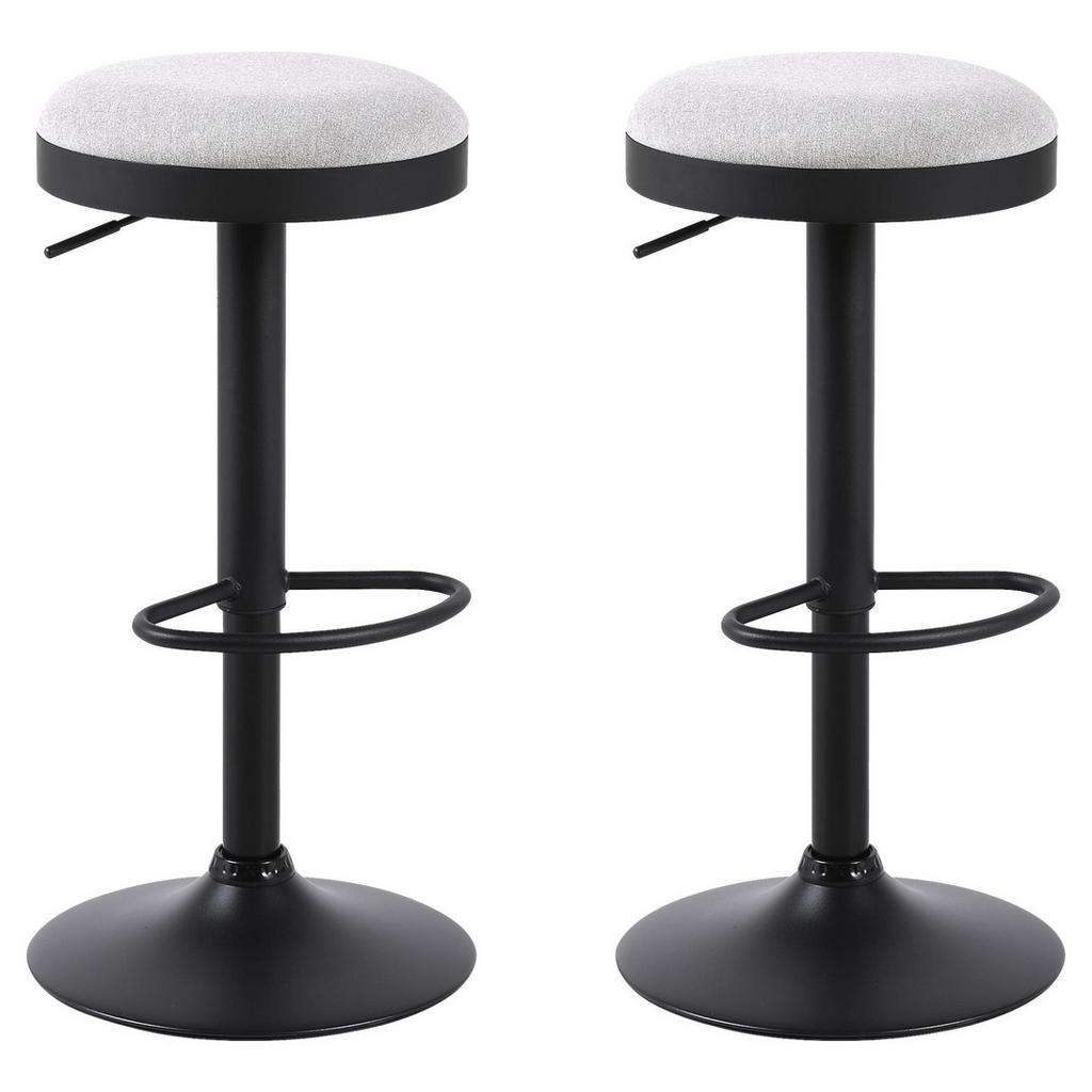 BARHOCKER-SET Grau, Schwarz