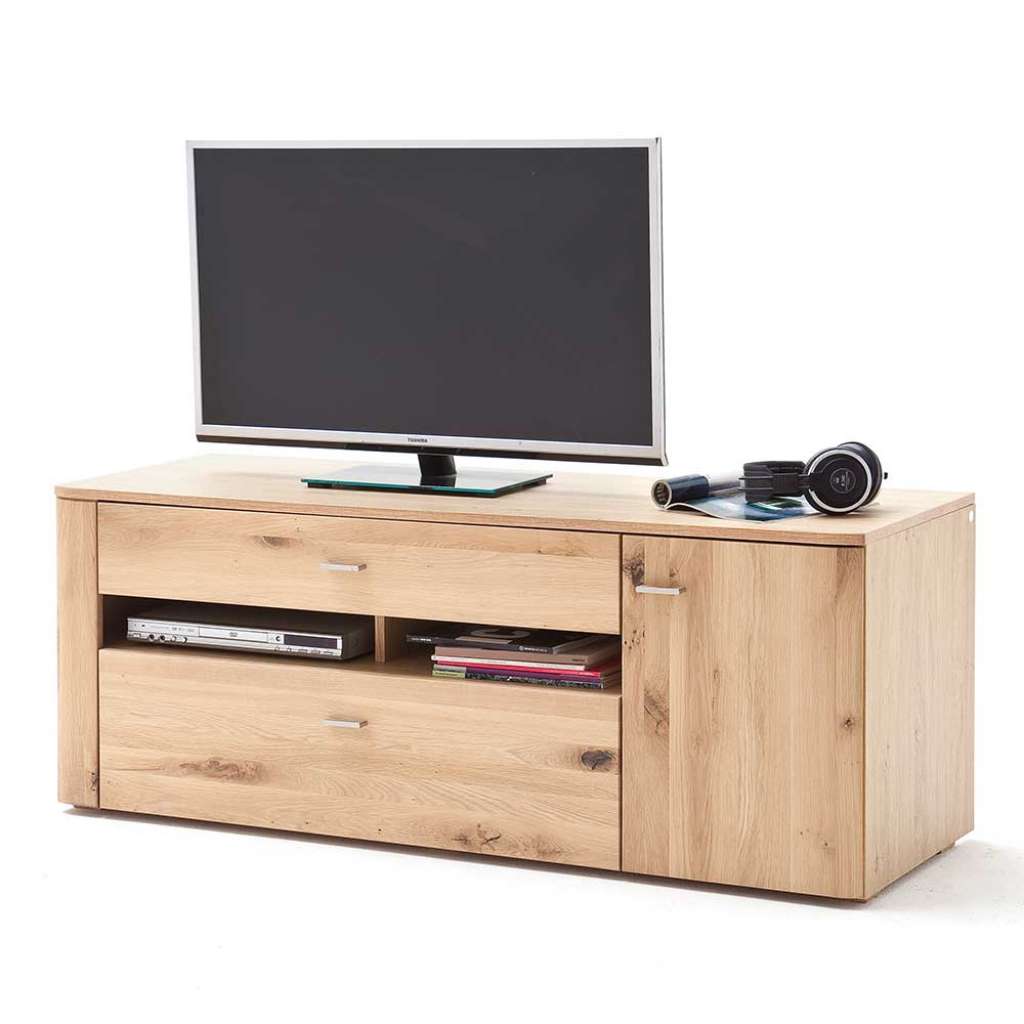 Fernsehboard in Eiche Bianco massiv geölt 150 cm breit