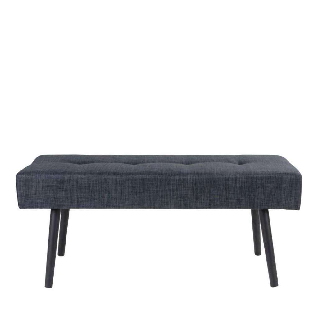 Ankleidebank in Dunkelgrau Webstoff 100 cm breit