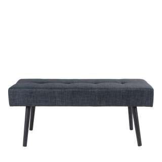 Ankleidebank in Dunkelgrau Webstoff 100 cm breit