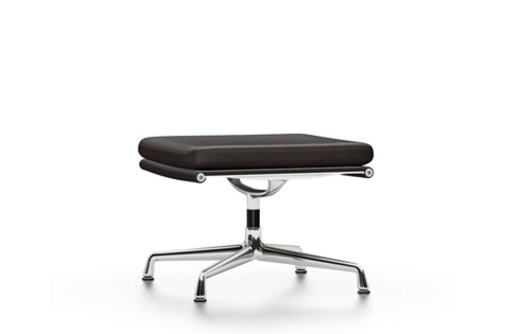 Vitra - EA 223 Soft Pad Chair - Vitra Leder 68 chocolate - indoor