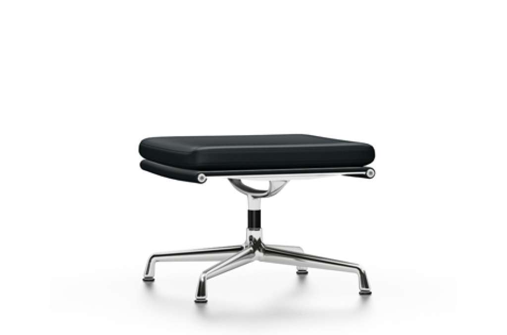 Vitra - EA 223 Soft Pad Chair - Vitra Leder 66 nero - indoor