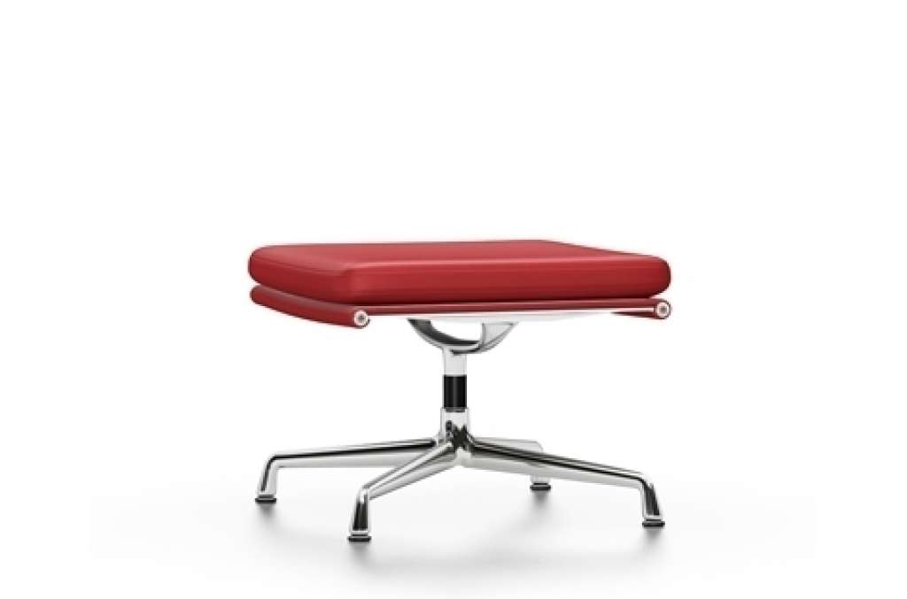 Vitra - EA 223 Soft Pad Chair - Vitra Leder 70 rot - indoor