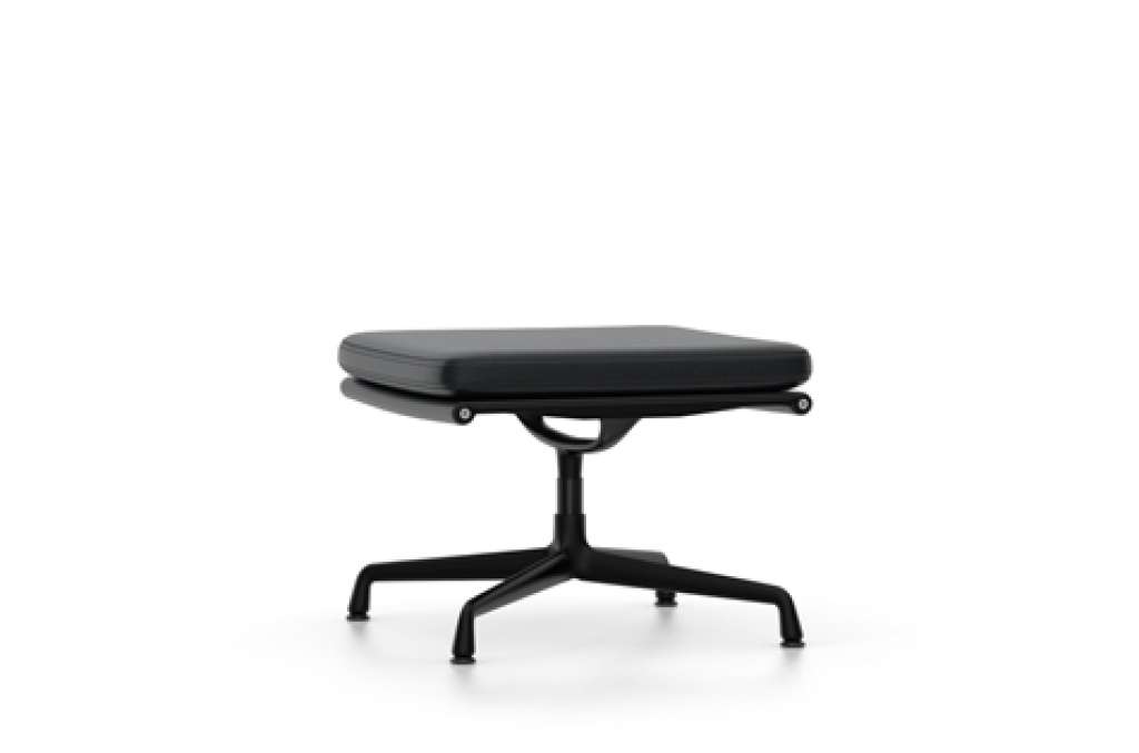 Vitra - EA 223 Soft Pad Chair - Vitra Leder 66 nero - indoor