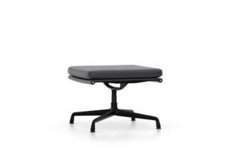 Vitra - EA 223 Soft Pad Chair - Vitra Leder 67 asphalt - indoor
