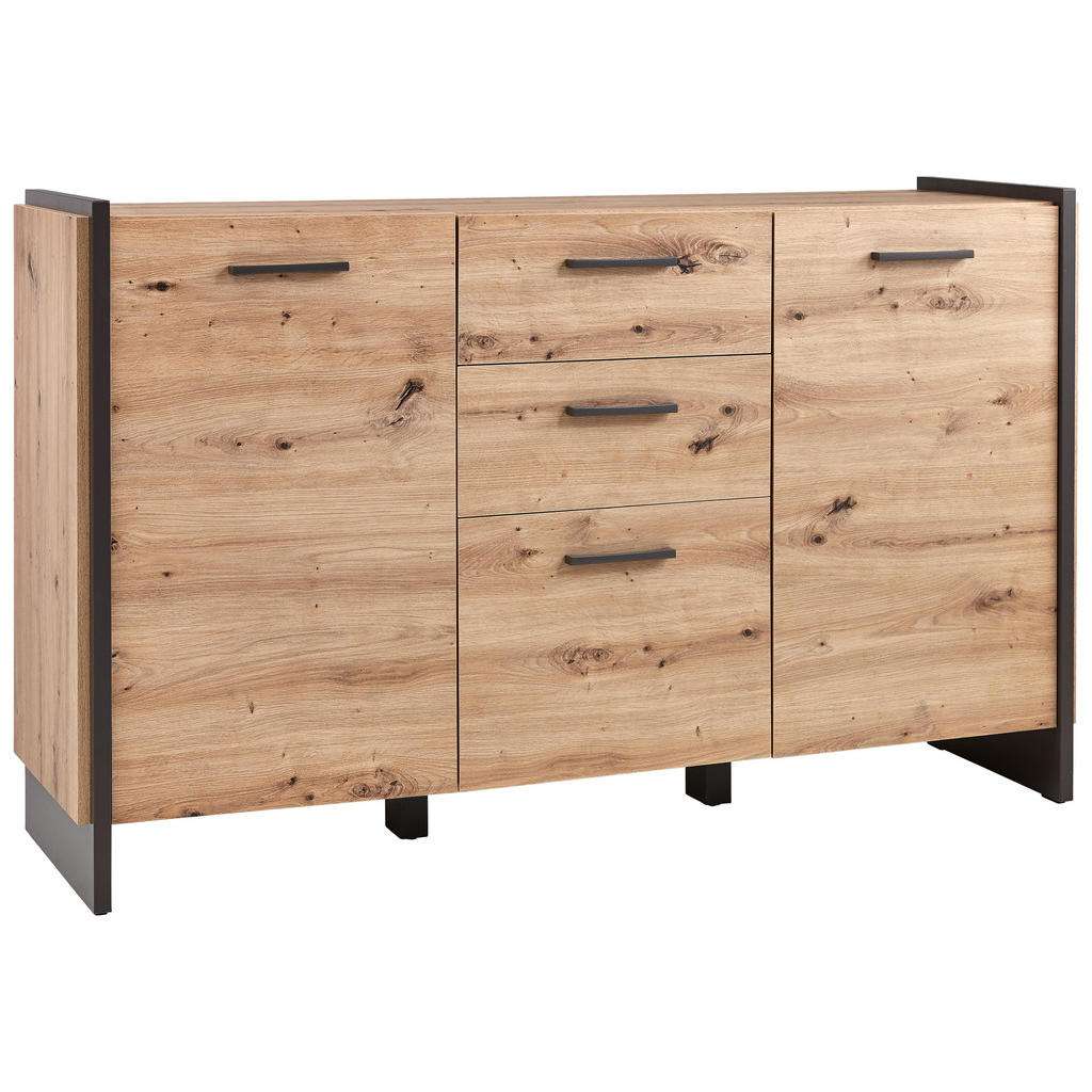 SIDEBOARD Grau, Eichefarben