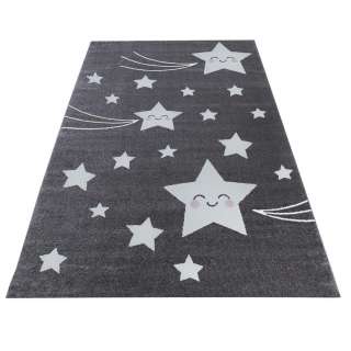 KINDERTEPPICH 120/170 cm Grau, Weiß