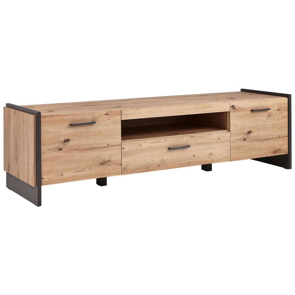 TV-ELEMENT Grau, Eichefarben