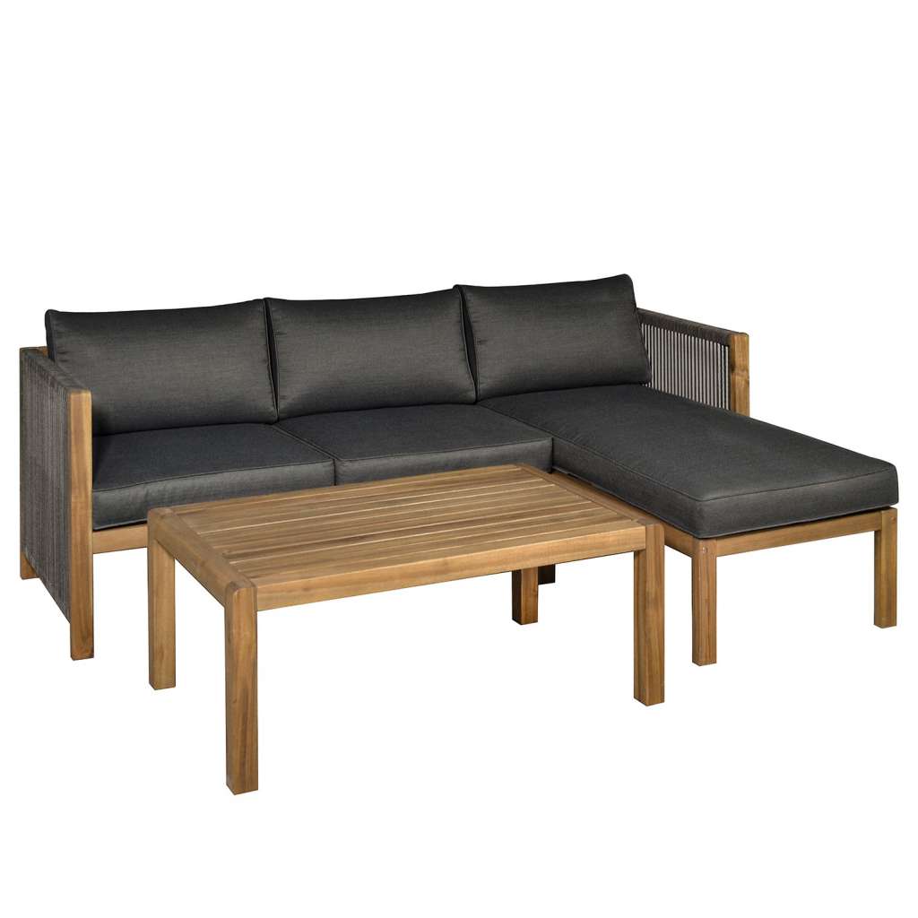 home24 Loungeset Bayton (3-teilig)