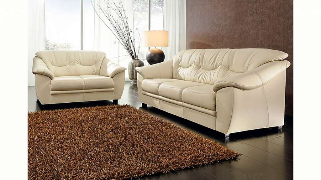 sit&more Polstergarnitur, Naturleder (2-tlg)