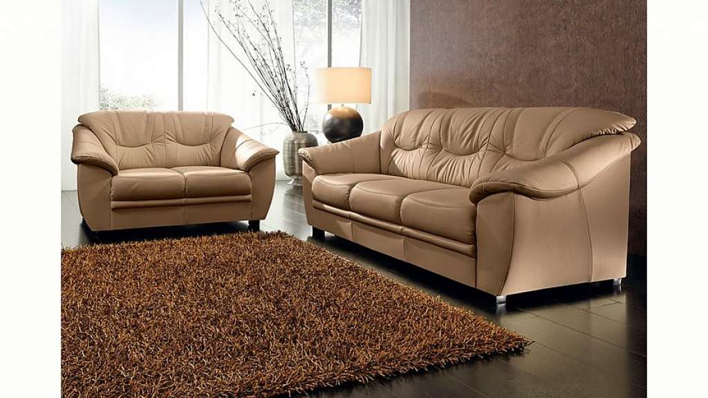 sit&more Polstergarnitur, Naturleder (2-tlg)