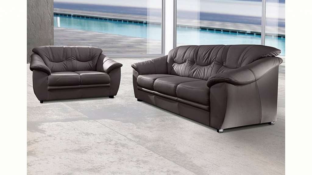 sit&more Polstergarnitur, Naturleder (2-tlg)