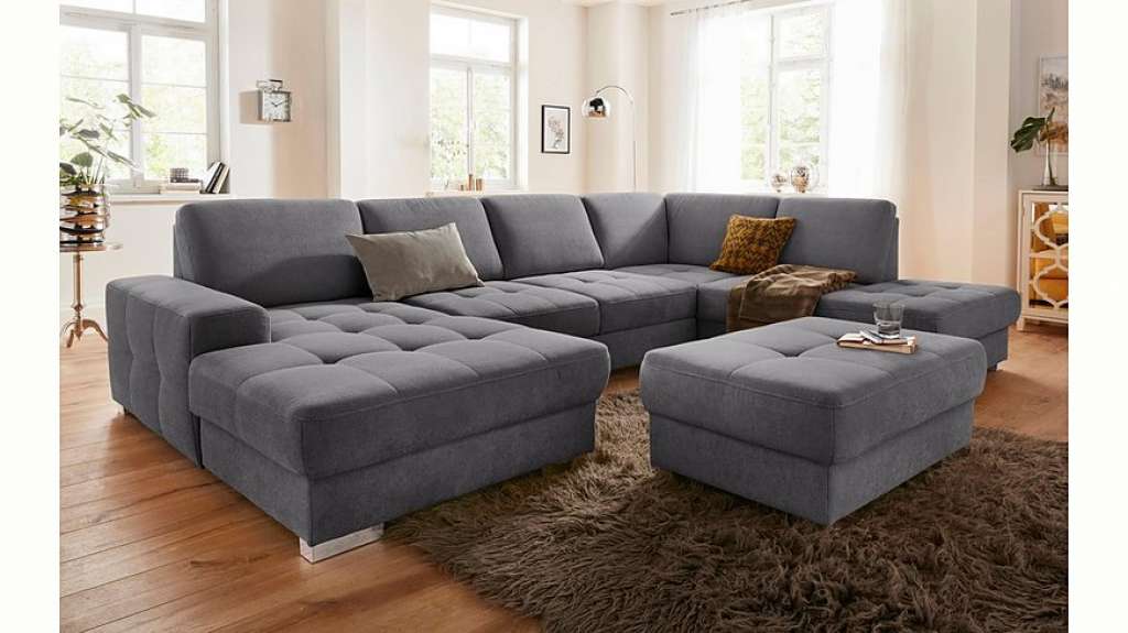 sit&more Wohnlandschaft, mit Federkern und Sitztiefenverstellung, wahlweise mit Bettfunktion und Bettkasten