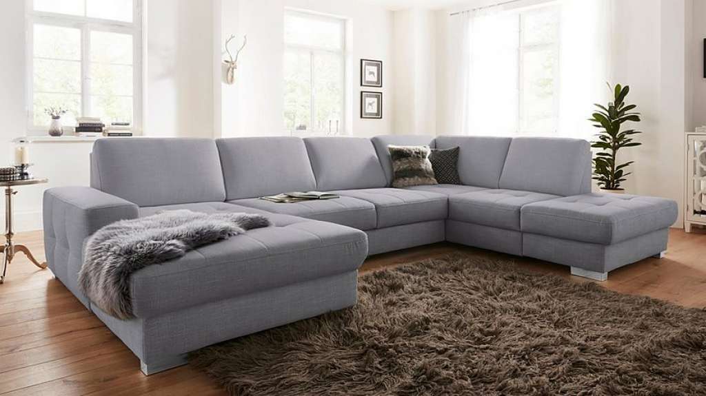 sit&more Wohnlandschaft, mit Federkern und Sitztiefenverstellung, wahlweise mit Bettfunktion und Bettkasten