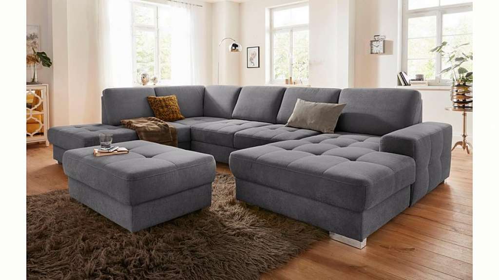 sit&more Wohnlandschaft, mit Federkern und Sitztiefenverstellung, wahlweise mit Bettfunktion und Bettkasten
