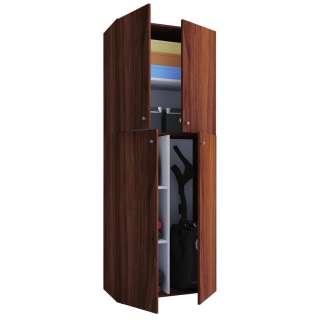 MEHRZWECKSCHRANK melaminharzbeschichtet Nussbaumfarben