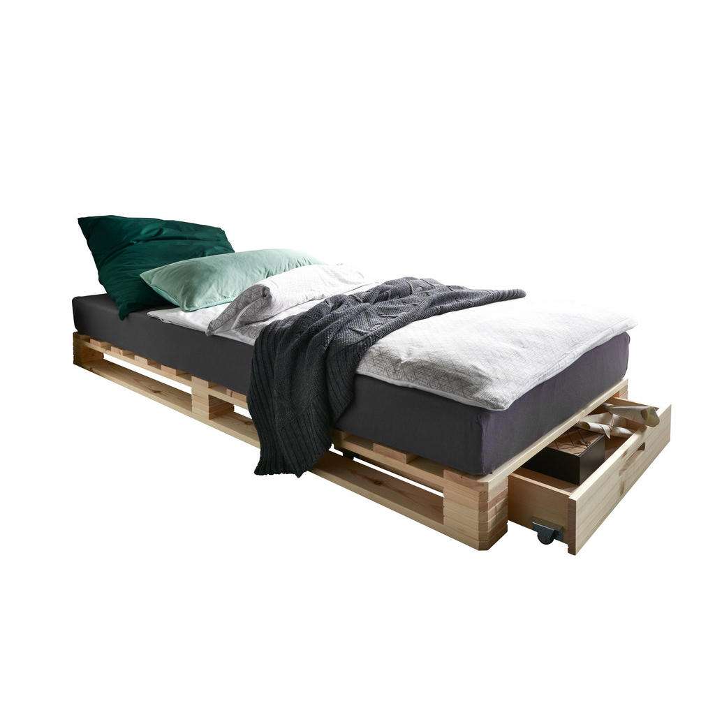 BETT Kiefer massiv 90/200 cm