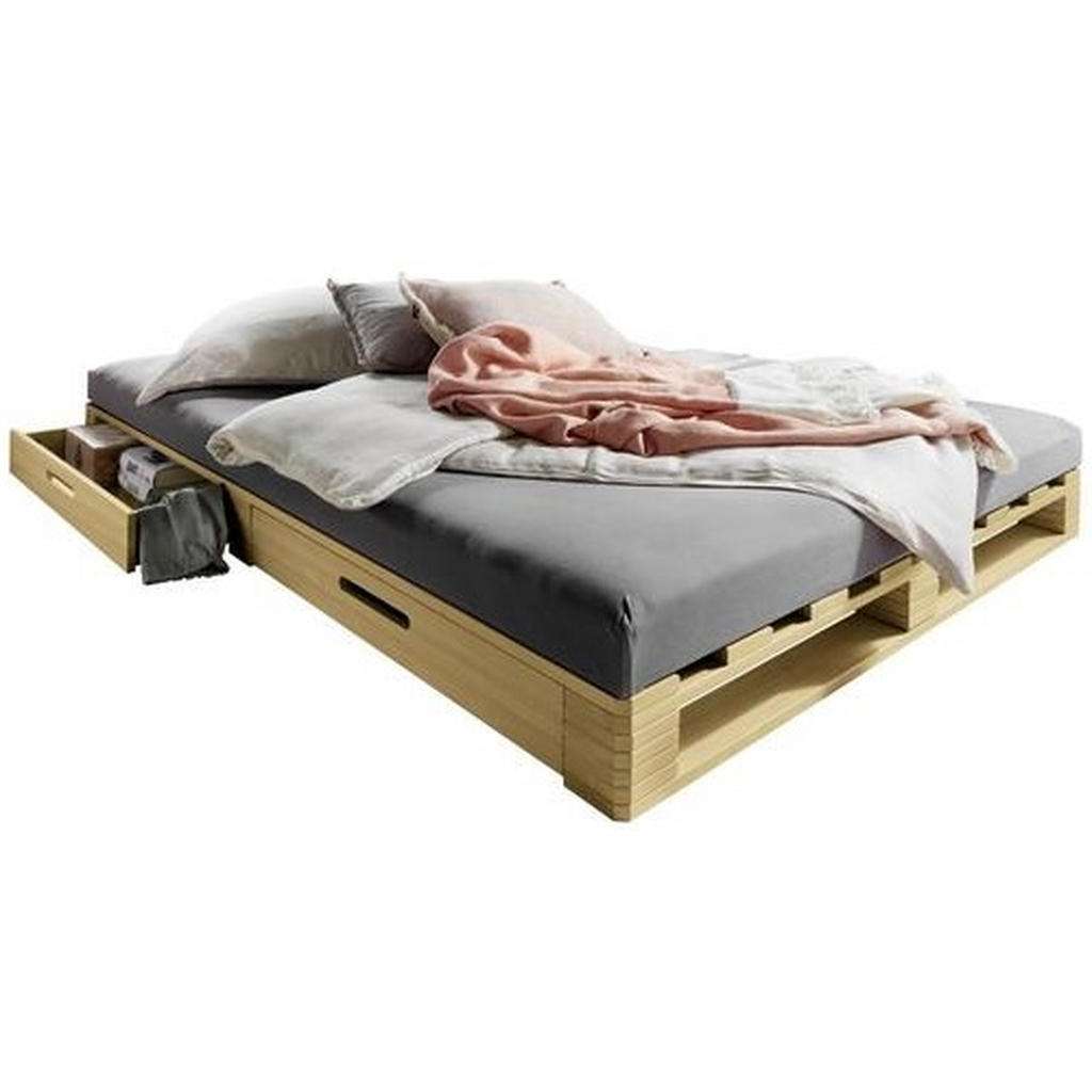 BETT Kiefer massiv 140/200 cm