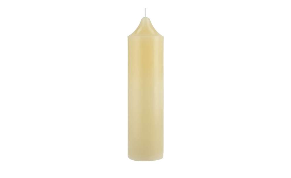 Kirchenkerze ¦ creme ¦ Wachs ¦ Maße (cm): H: 38 Ø: 10 Dekoration > Kerzen & Lichter - Höffner