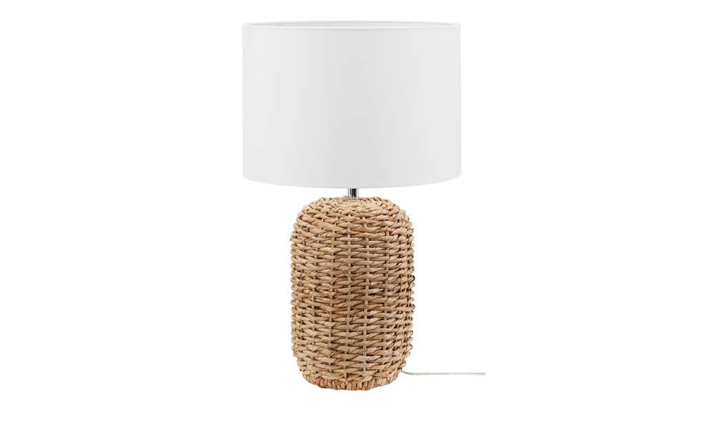 KHG Rattan-Tischleuchte, 1-flammig groß ¦ holzfarben ¦ Maße (cm): H: 52 Ø: 30 Lampen & Leuchten > Innenleuchten > Tischlampen - Höffner