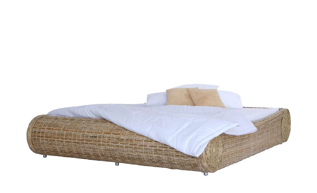 Rattan-Bettgestell  Ryde ¦ holzfarben ¦ Maße (cm): B: 195 H: 45 T: 240 Betten > Futonbetten - Höffner