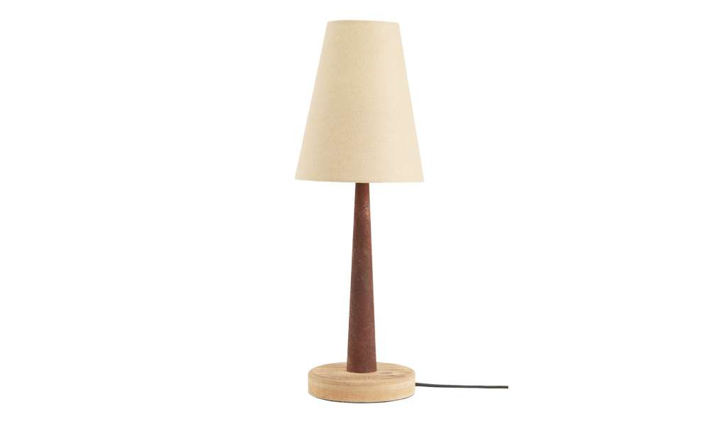 Tischleuchte, 1-flammig, rostfarben ¦ beige ¦ Maße (cm): B: 16,5 H: 47,5 Lampen & Leuchten > Innenleuchten > Tischlampen - Höffner