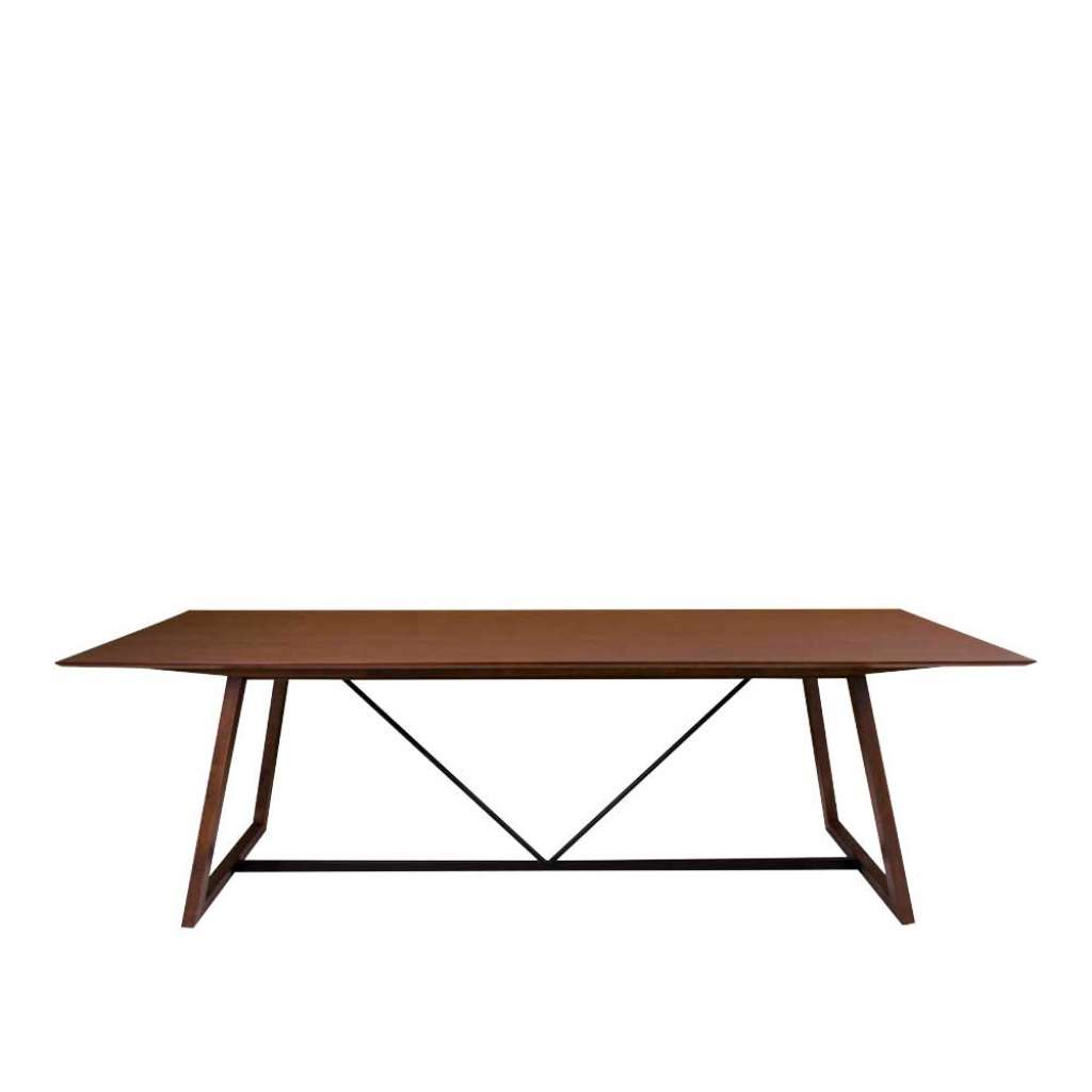 Esszimmer Tisch in Walnussfarben furniert 240 cm breit
