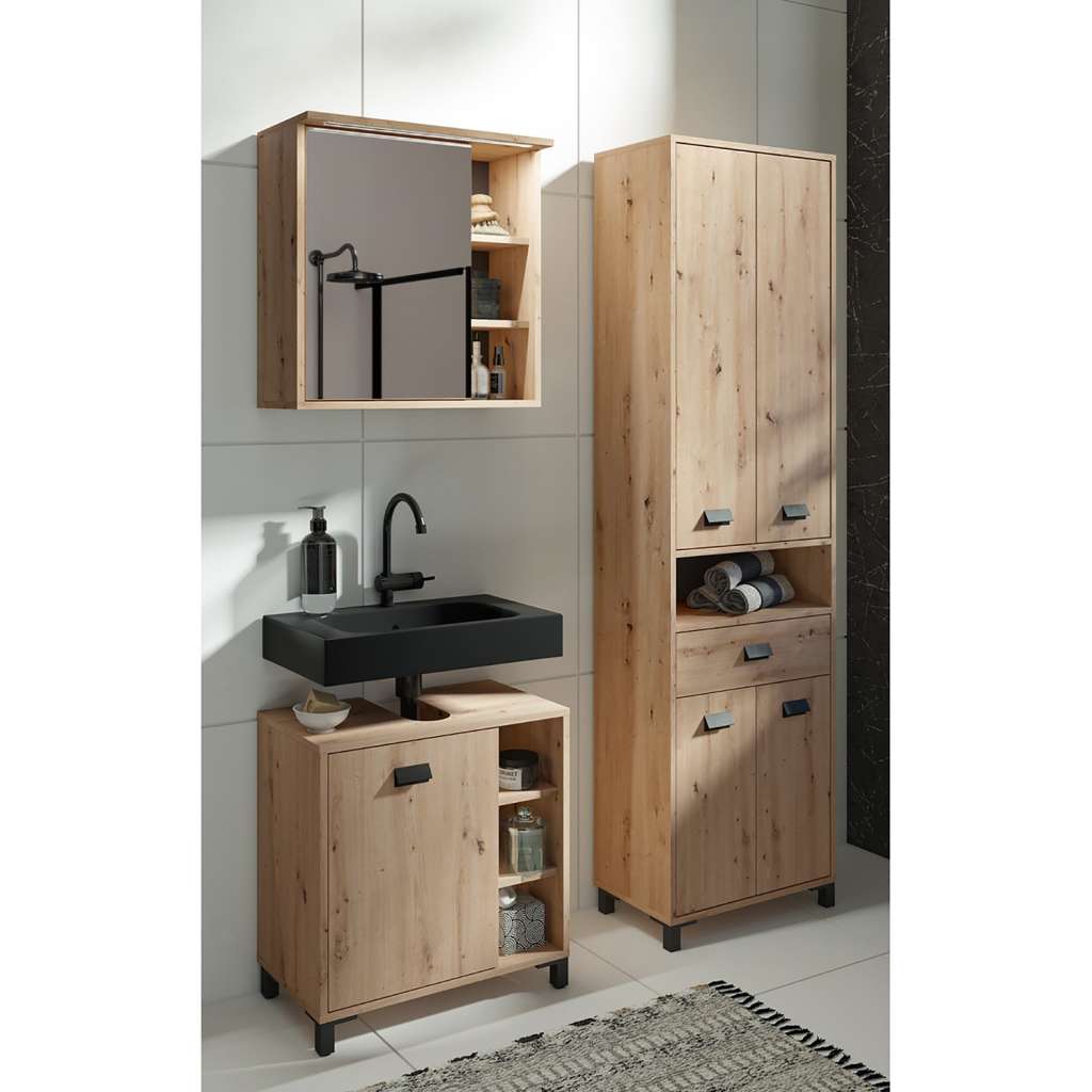 home24 Badezimmerset Vendooren II (3-teilig)