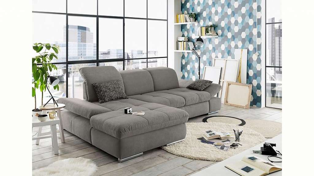 set one by Musterring Ecksofa »SO4100«, Recamiere links oder rechts, wahlweise mit Bettfunktion