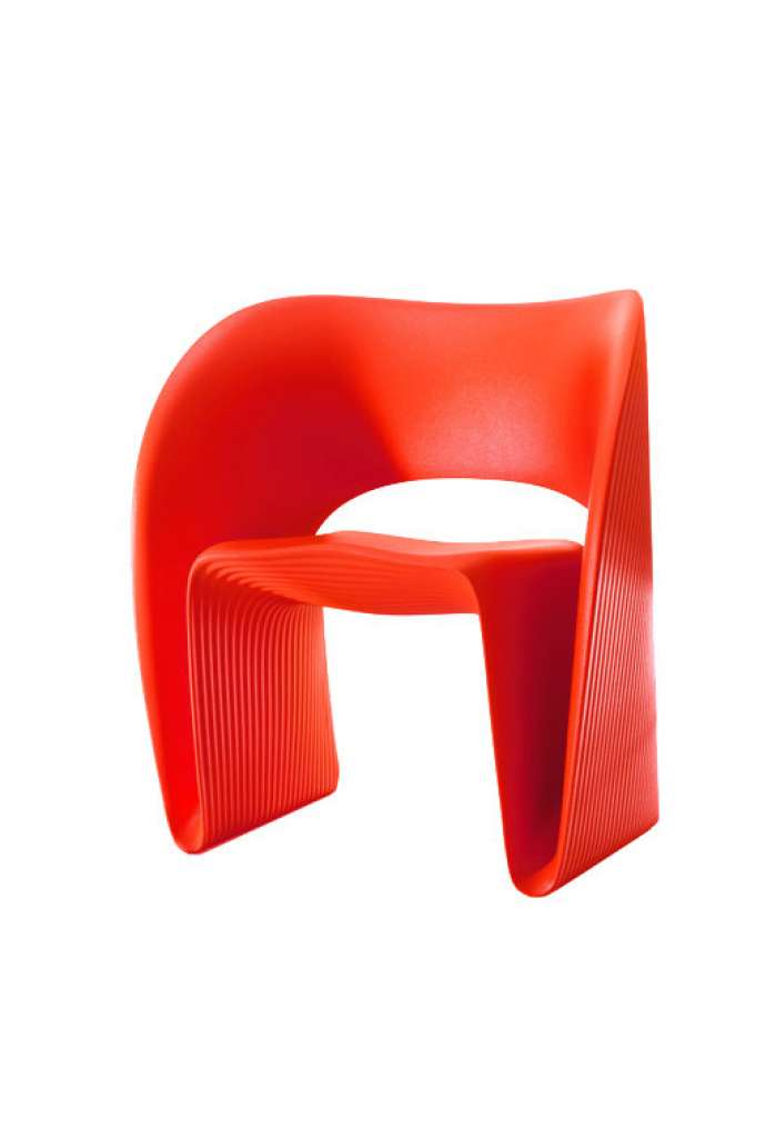 Magis - Low Chair Raviolo - rot - outdoor