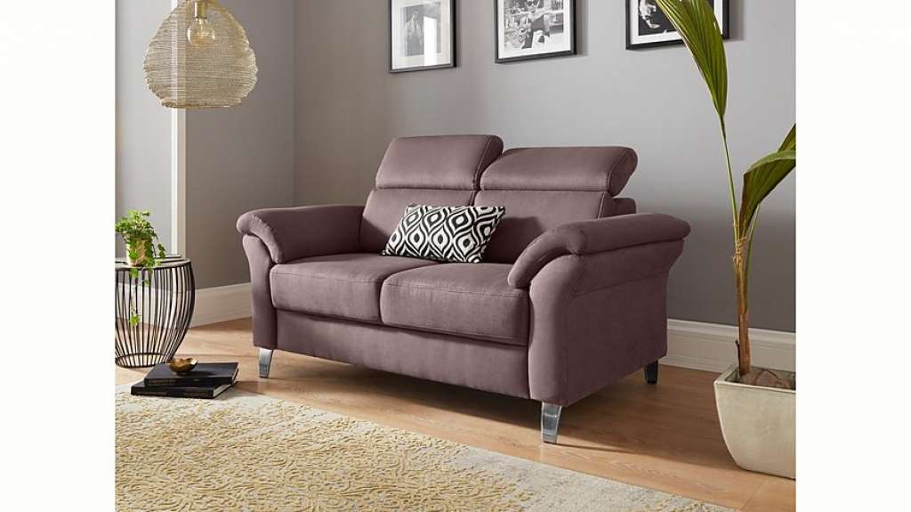 sit&more 2-Sitzer, inklusive Federkern und Kopfteilverstellung