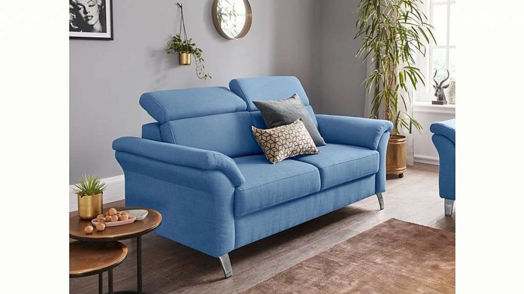 sit&more 2,5-Sitzer, inklusive Federkern und Kopfteilverstellung