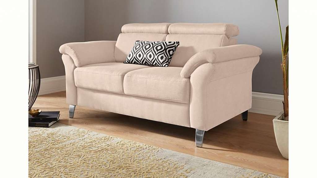 sit&more 2-Sitzer, inklusive Federkern und Kopfteilverstellung