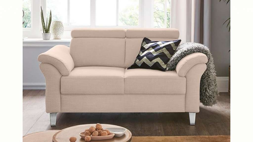 sit&more 2-Sitzer, inklusive Federkern und Kopfteilverstellung