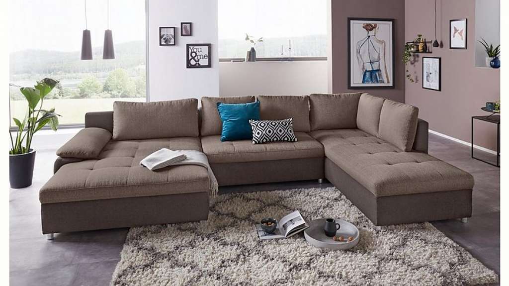 sit&more Wohnlandschaft, wahlweise mit Bettfunktion, Bettkasten und Federkern