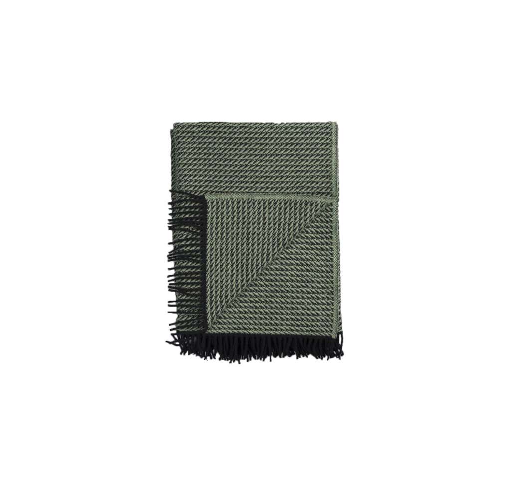 Roros Tweed - Frogner Decke - green - indoor