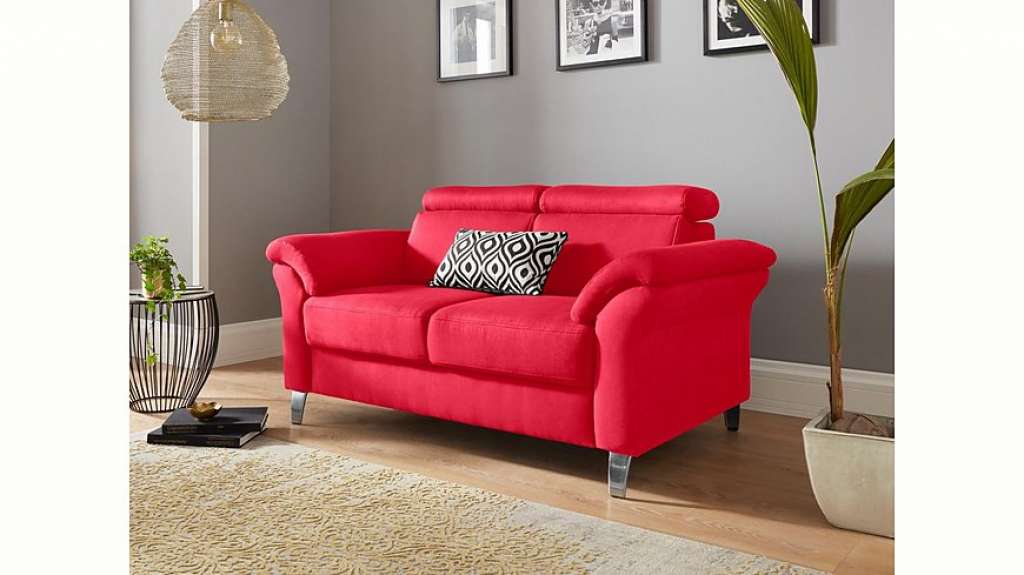 sit&more 2-Sitzer, inklusive Federkern und Kopfteilverstellung