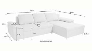 sit&more Ecksofa »Labene«, wahlweise mit Bettfunktion und Bettkasten