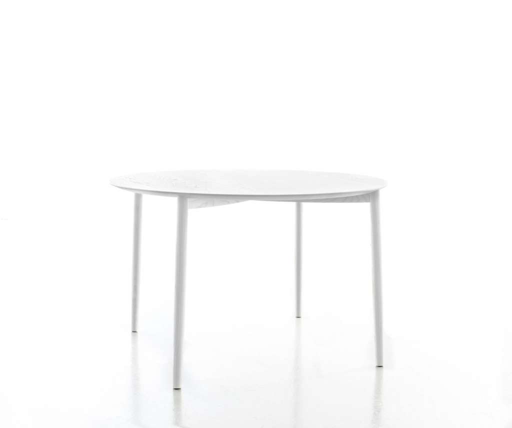 Conmoto - MITO Tisch  - rund - Esche - lichtgrau - indoor