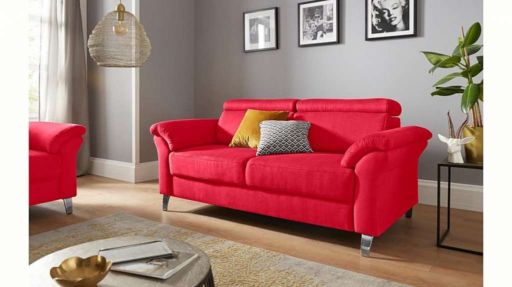 sit&more 2,5-Sitzer, inklusive Federkern und Kopfteilverstellung